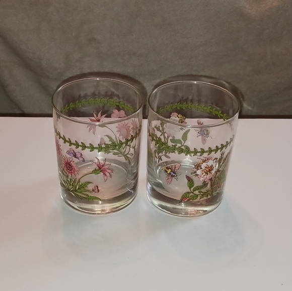 Portmeirion Old Fashion Glasses, "Botanic Garden (2) - Picture 2 of 6